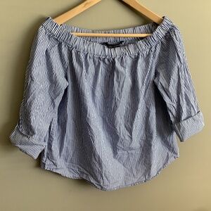 Zara Striped  off the shoulder top